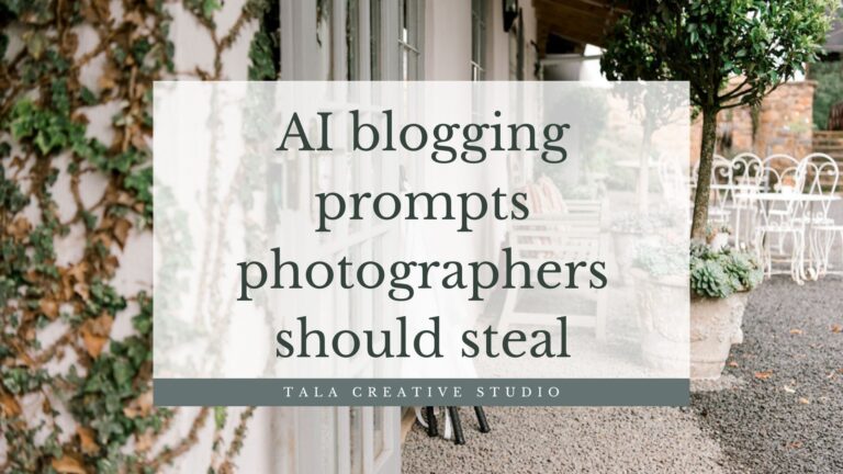 AI Blogging Prompts Photographers Should Steal